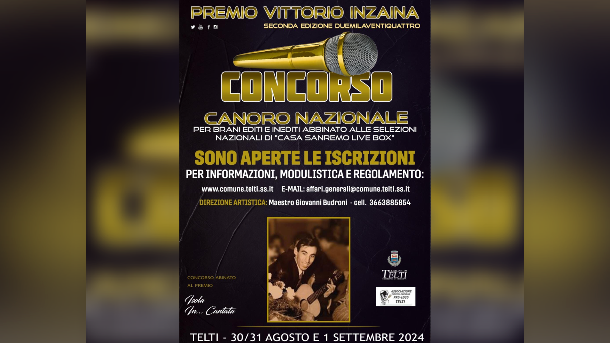 Telti, un concorso canoro per la selezione Casa Sanremo