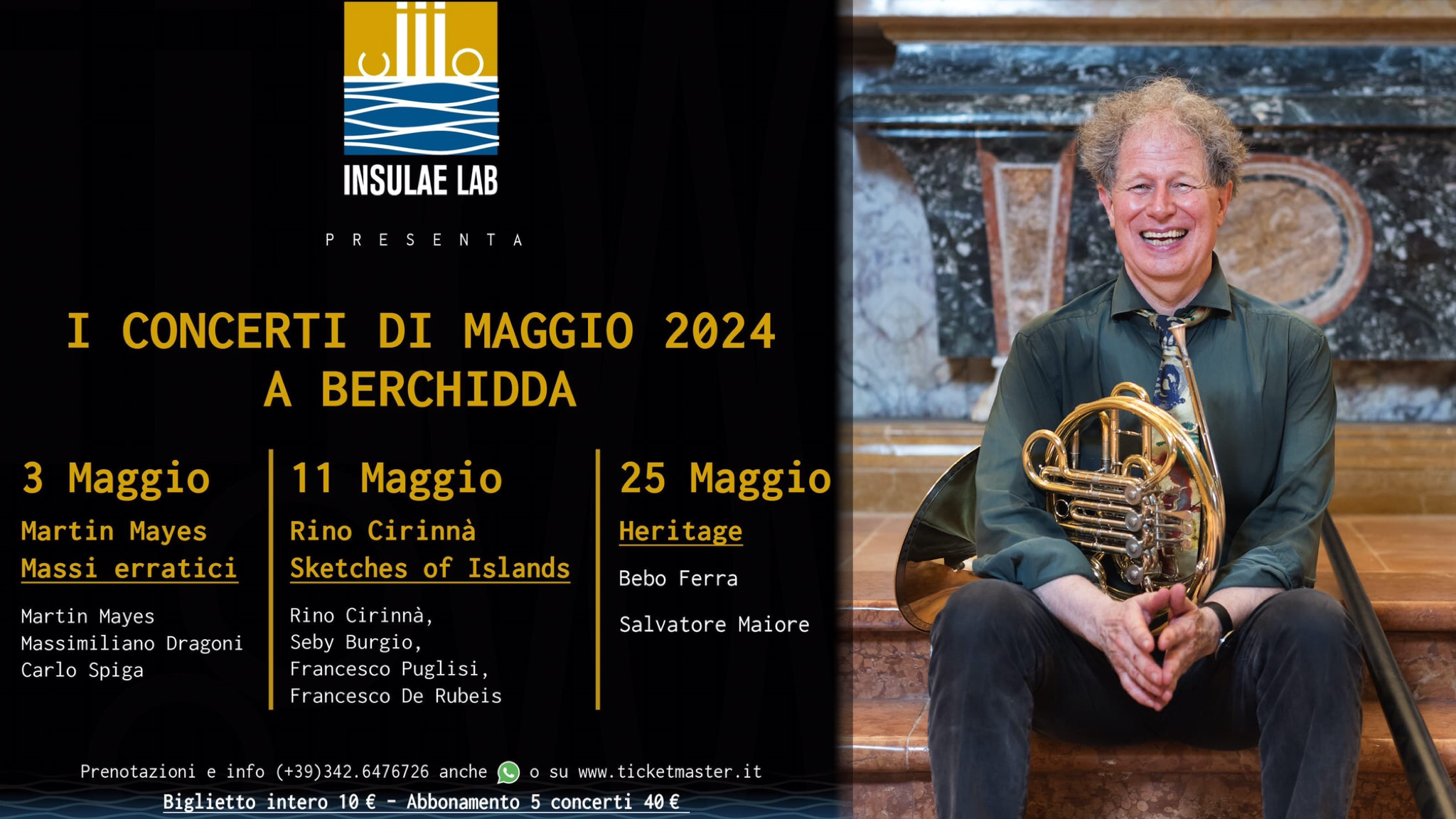 Berchidda, Insulae Lab presenta la stagione del jazz di maggio
