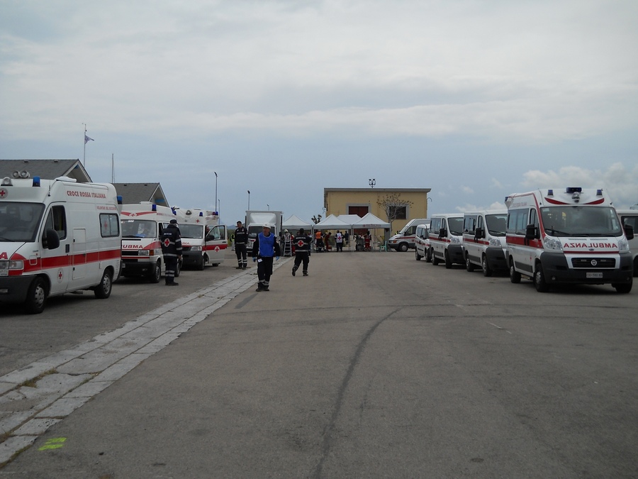 Olbia, 40 feriti al molo Brin: interviene la Croce Rossa Italiana. Maxi-esercitazione nel Nord Sardegna.