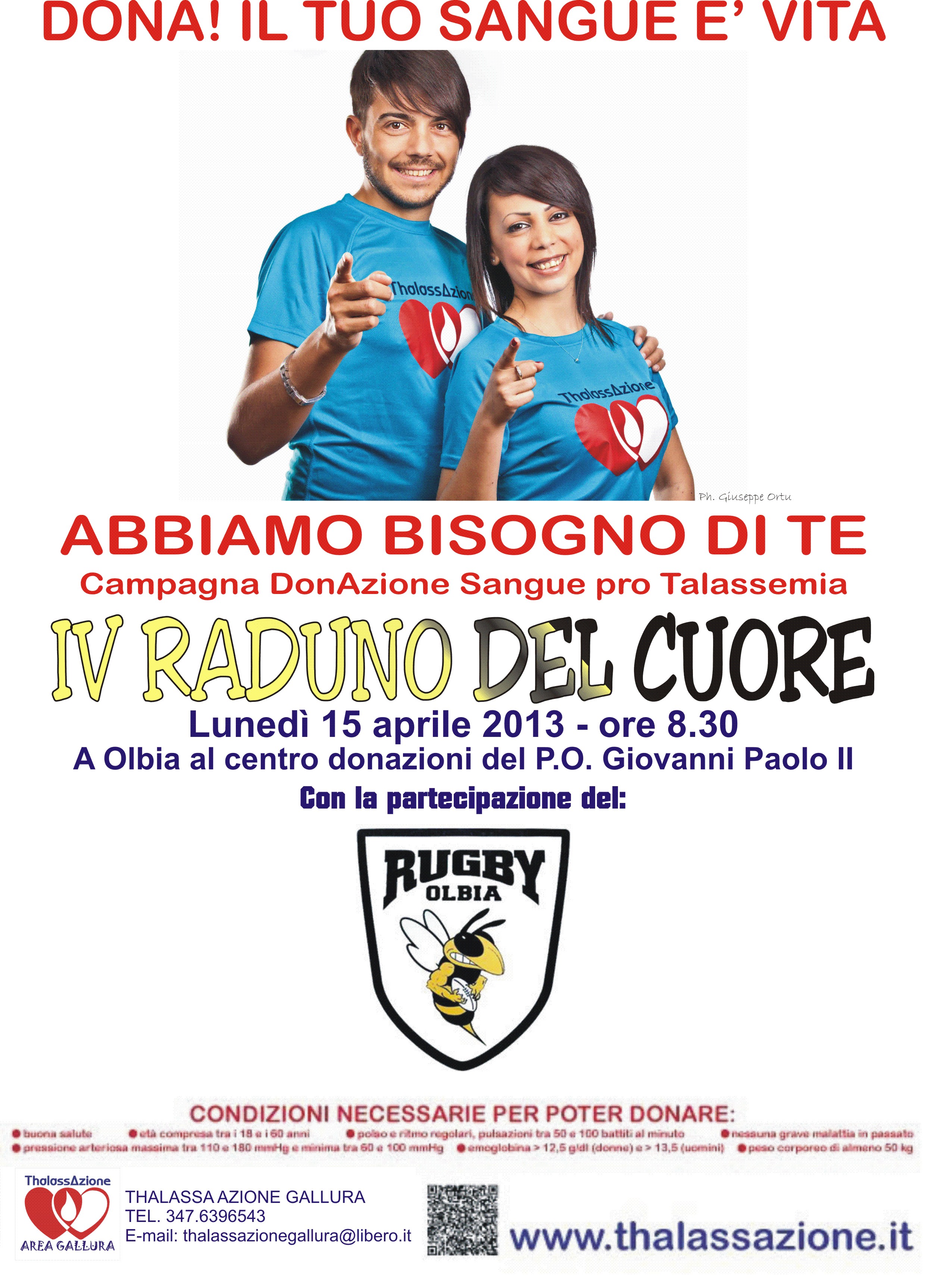 IV Raduno del Cuore: nuovo appuntamento solidale a Olbia con gli atleti del Rugby Olbia