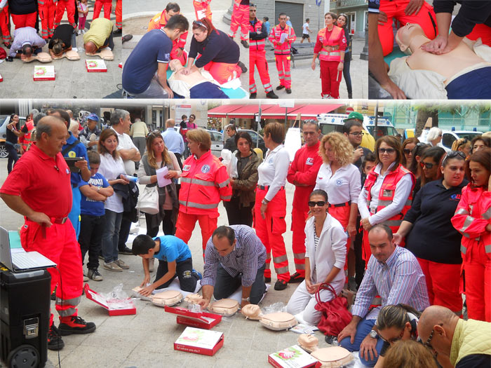 Sicurezza: manifestazione Croce Rossa a San Pantaleo