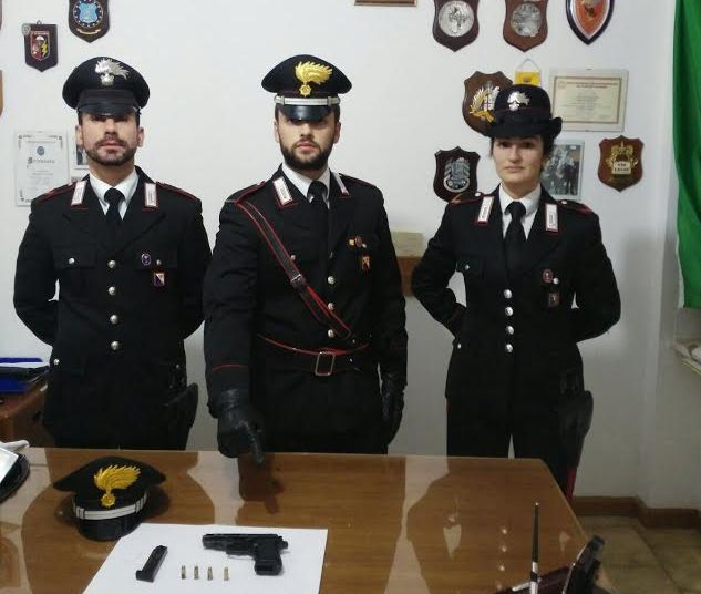 Trovato con pistola clandestina: arrestato dai Carabinieri