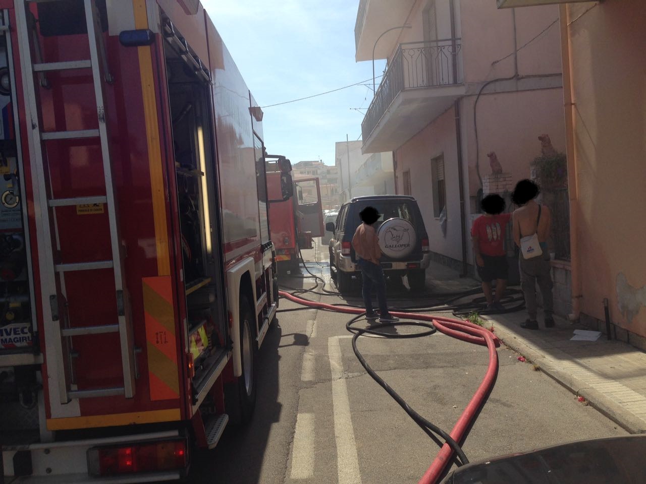 Olbia: a fuoco un appartamento in via Ghiberti