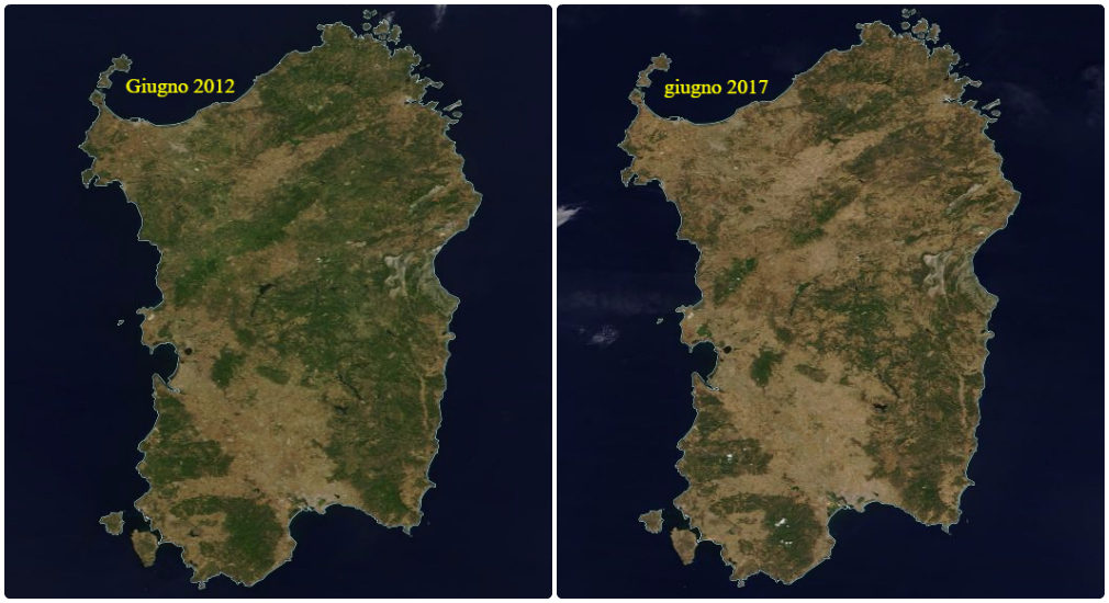 Sardegna sempre più secca: ecco le immagini