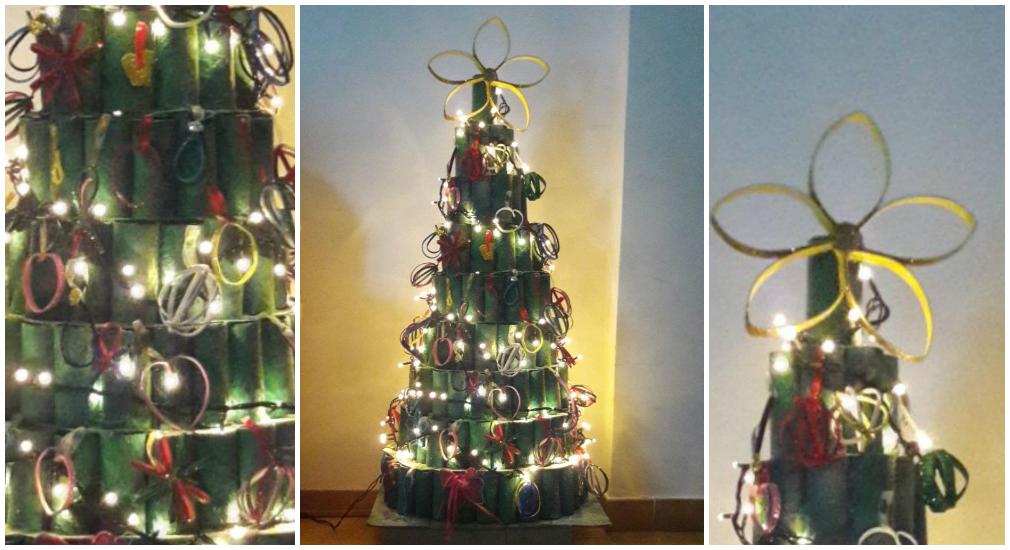 Olbia. Il Natale nella Casa Protetta: un albero fatto dai bambini