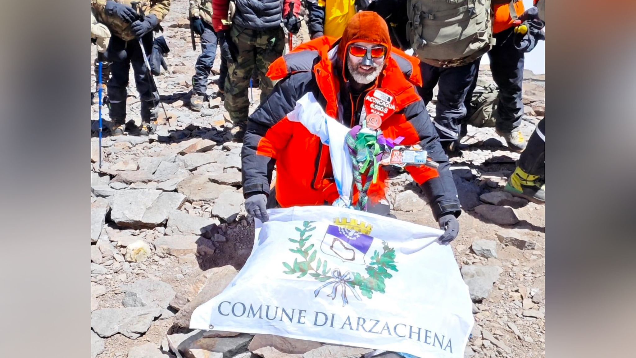 Il Comune di Arzachena in Argentina con Ivan Pirina dopo 16 giorni di scalata