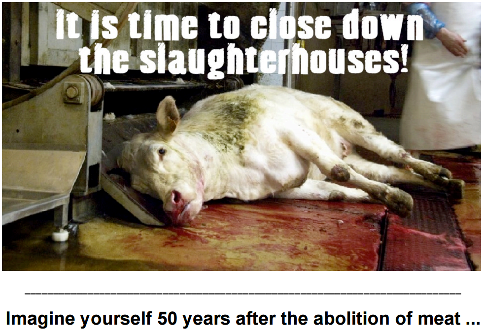 Immagine tratta dal materiale di meat-abolition.org