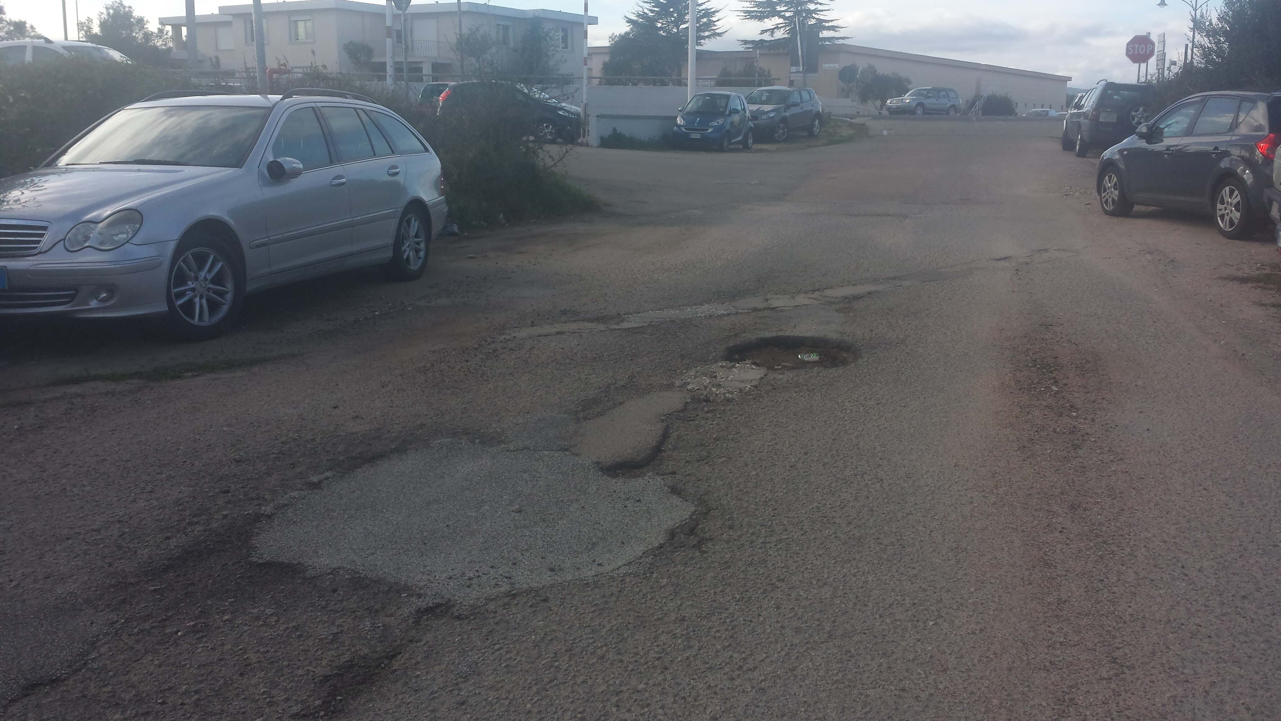 buche strade inps olbia asfalto