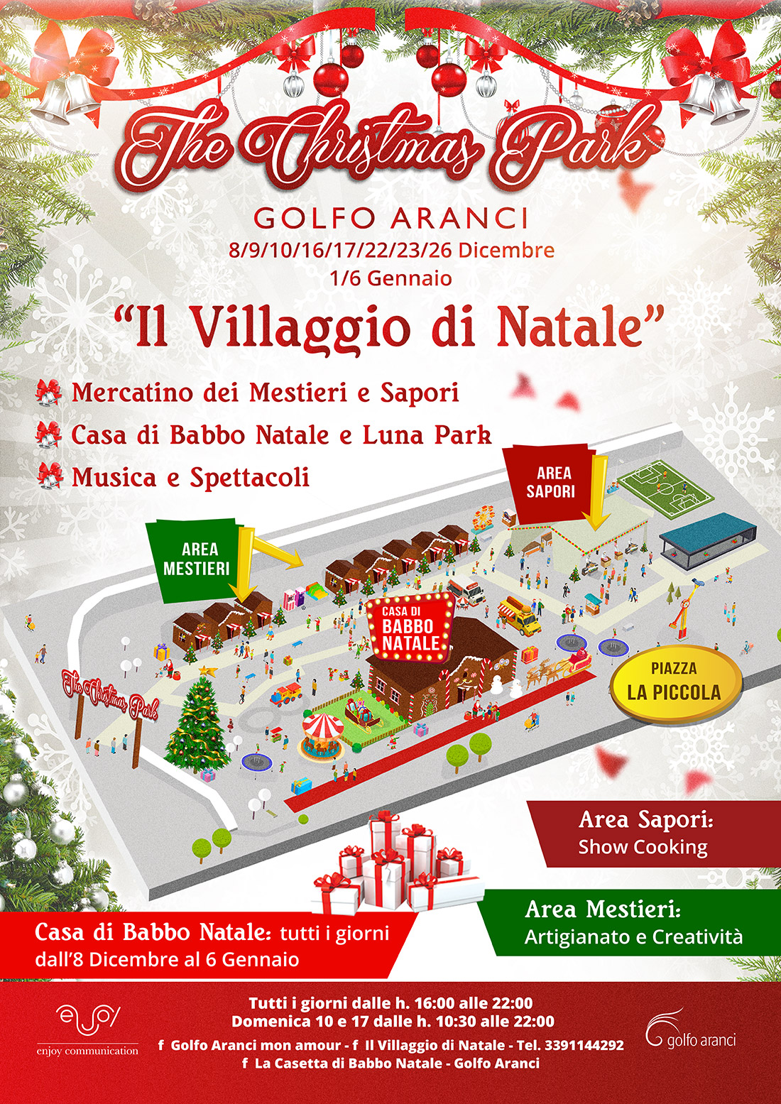 villaggio di natale golfo aranci christmas park eventi