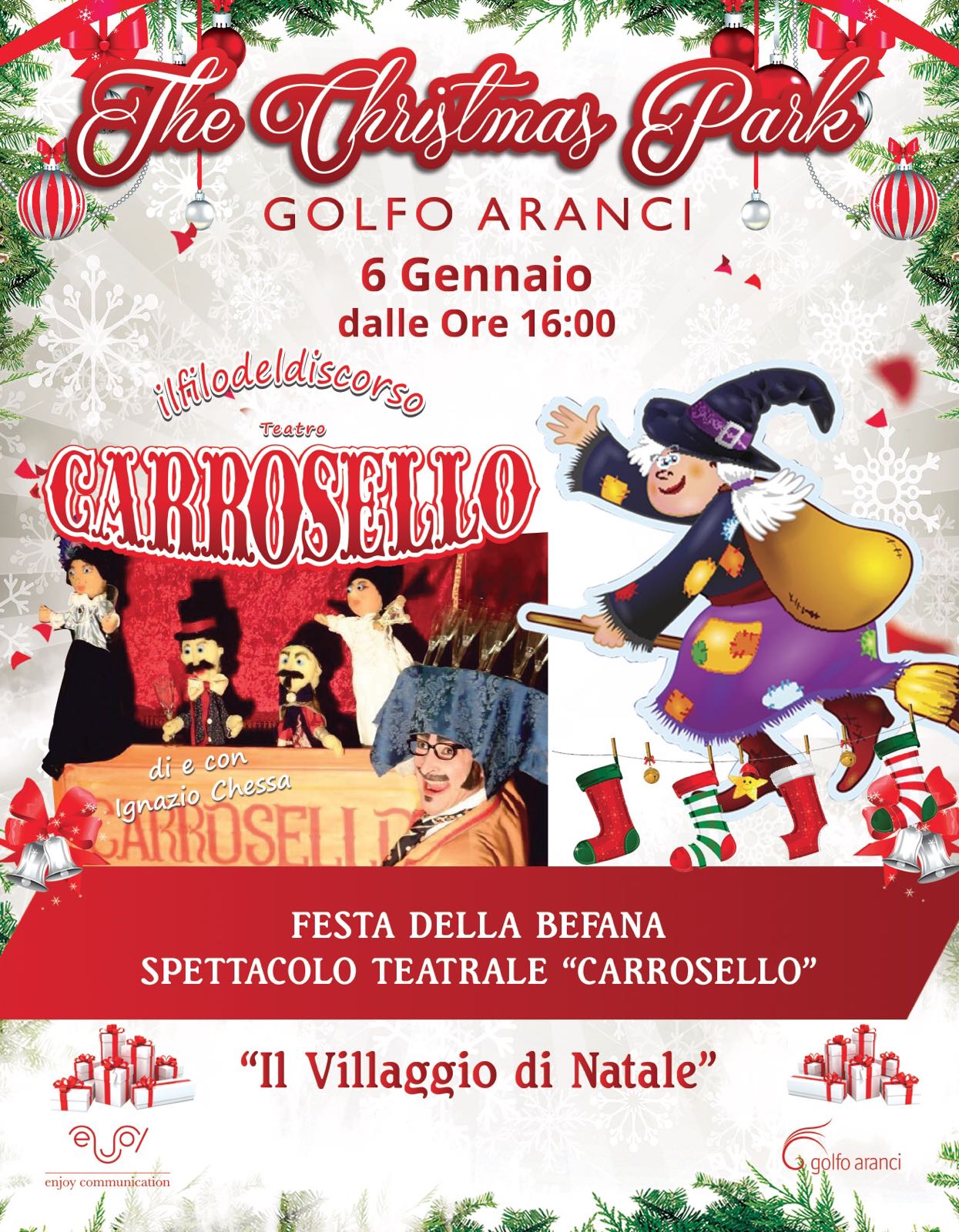 festa befana golfo aranci villaggio di natale revival musica olbiese