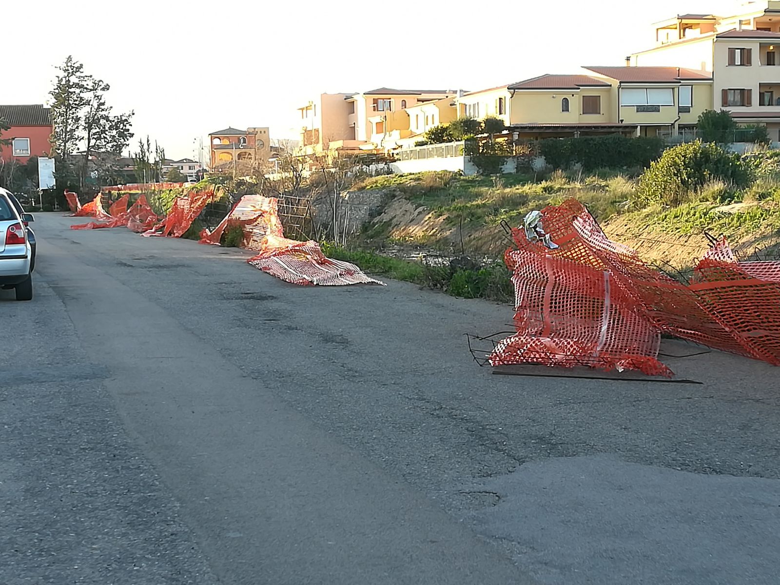 via ferrini olbia maltempo vento