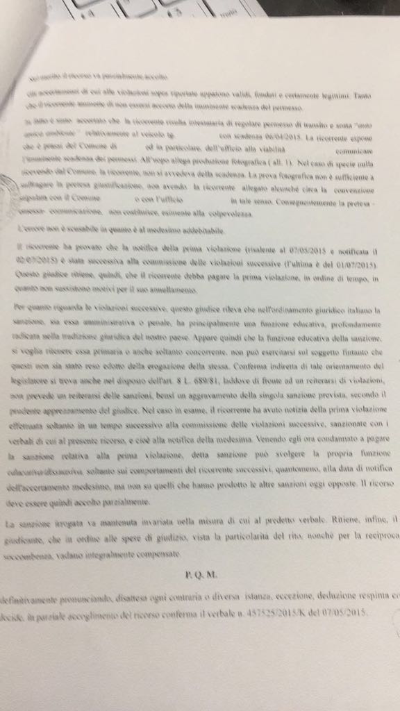 olbia sentenza ztl 01