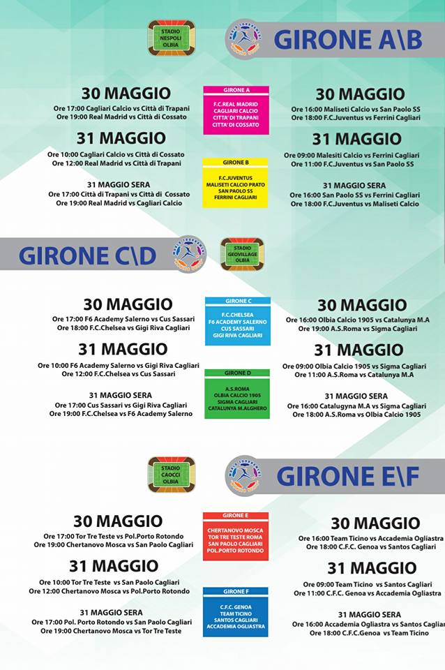 calendario gare Torneo selis