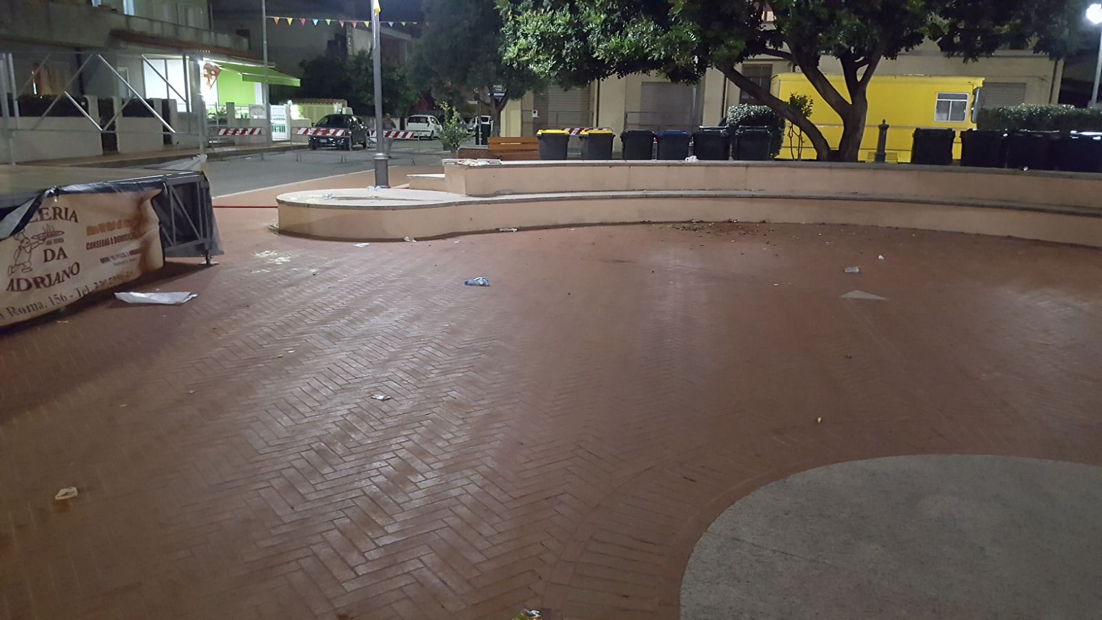 piazza etna rifiuti olbia