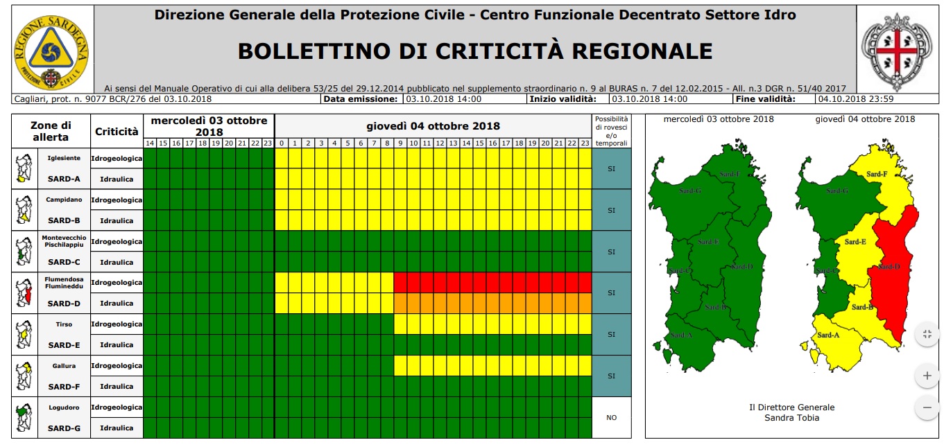 criticità maltempo