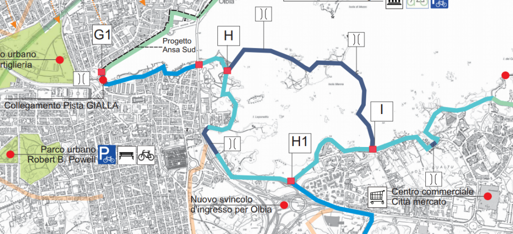 Olbia, altro che ciclabile sull'acqua un parco acquatico all'Isola Manna