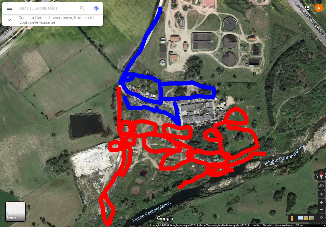 olbia mappa discarica sa corroncedda