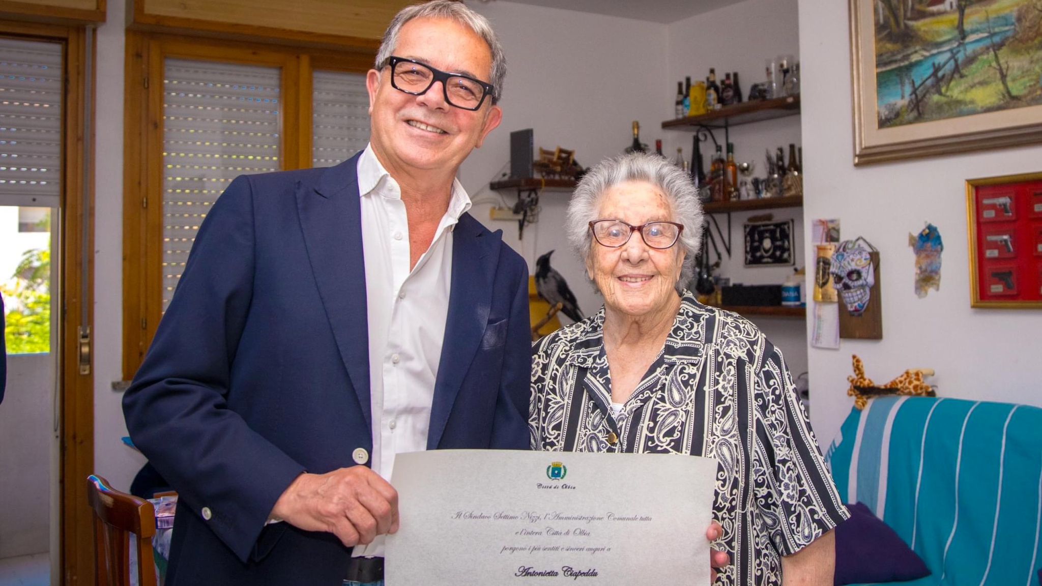 Olbia: Antonietta Ciapeddu festeggia i 100 anni