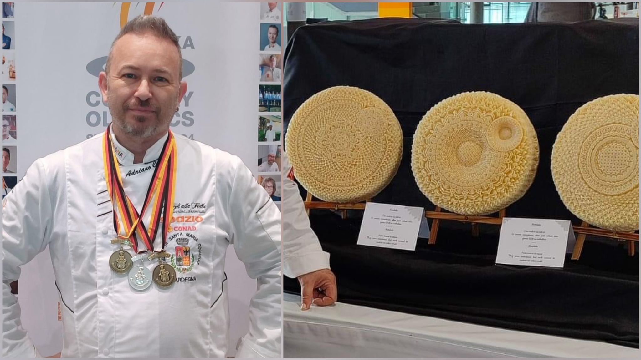 Adriano Cossu: successo alle Olimpiadi della cucina artistica
