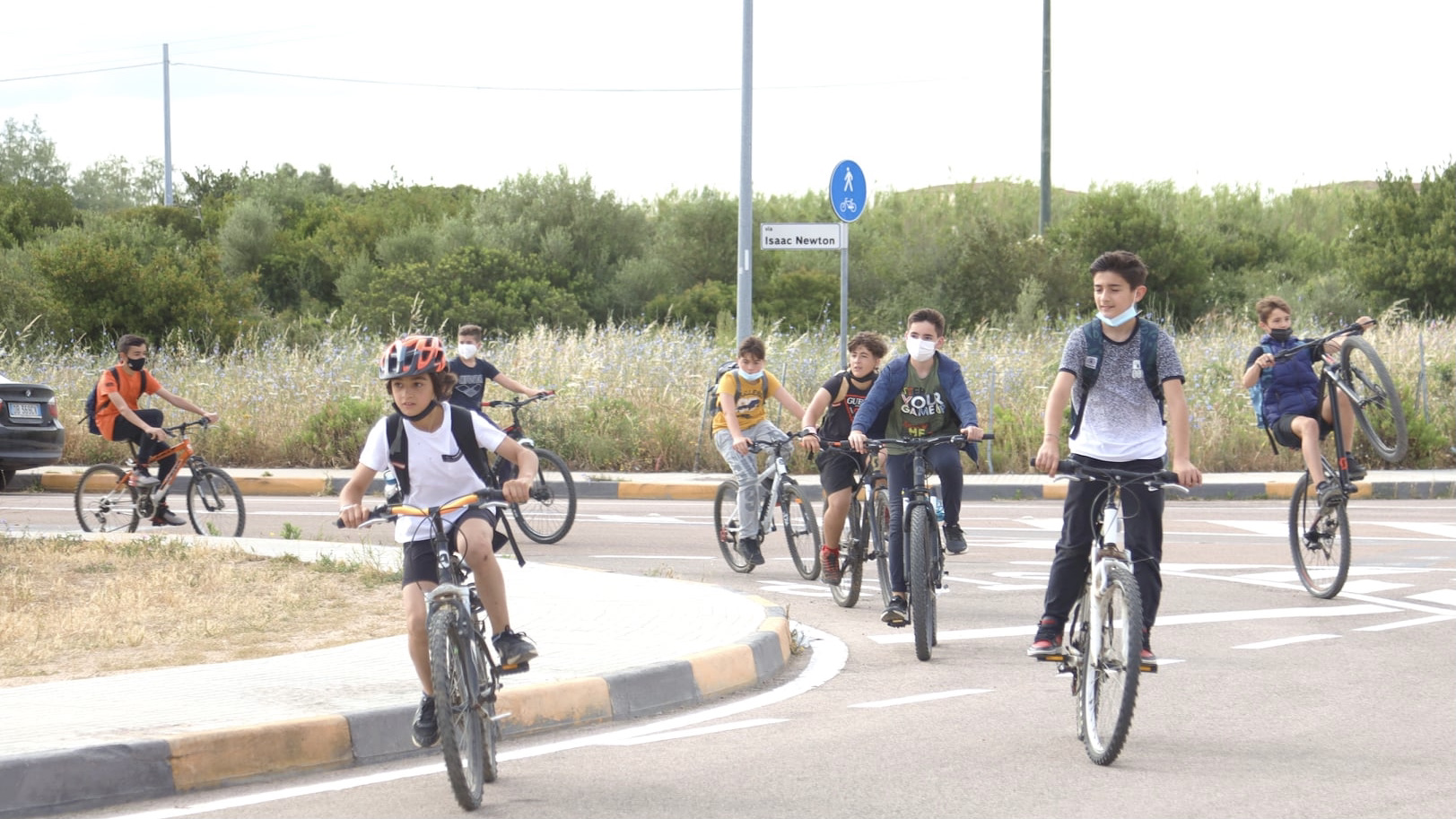 Olbia, a scuola si va in bici: la prima iniziativa di SiamoQ é un successo