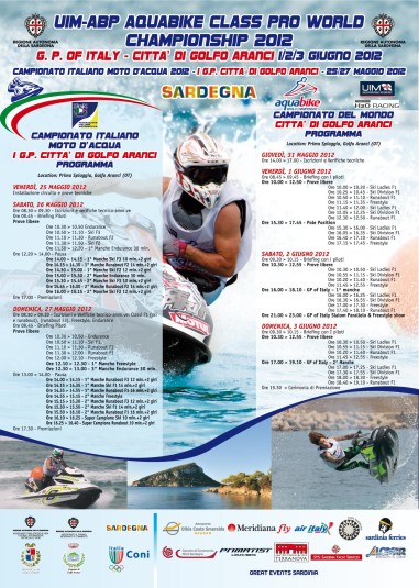 Vincitori Campionato mondiale di Aquabike a Golfo Aranci