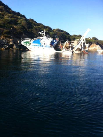 Guardia Costiera: peschereccio incagliato vicino a Figarolo