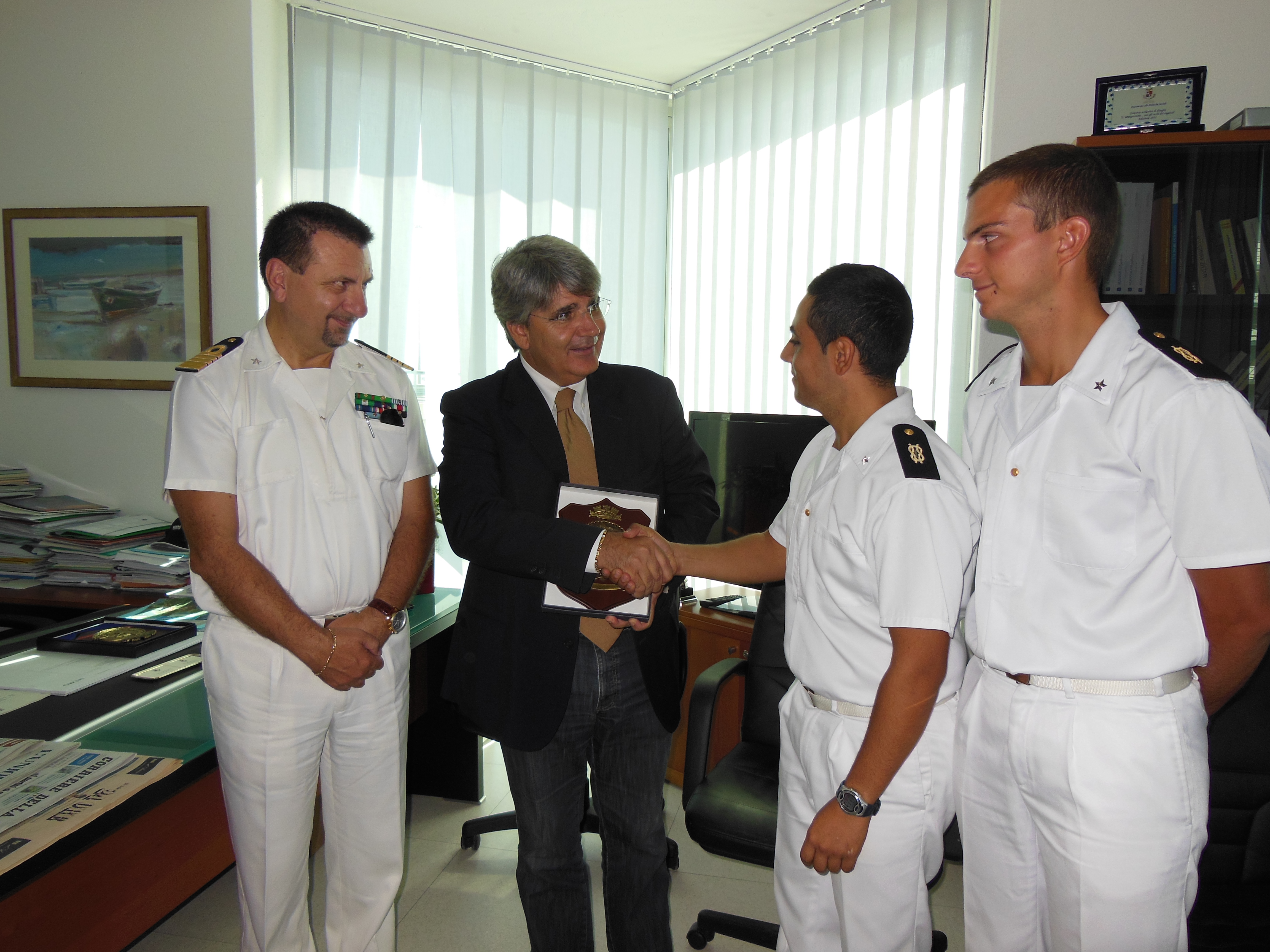 Incontro in Provincia con comandante nave scuola 