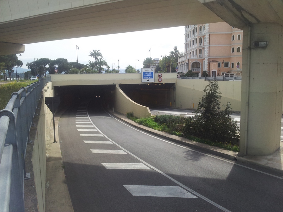 Olbia, come sarebbe stata: un viadotto al posto del tunnel!