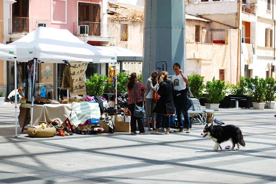 Piazza Mercato centro della Fiera dell'Usato