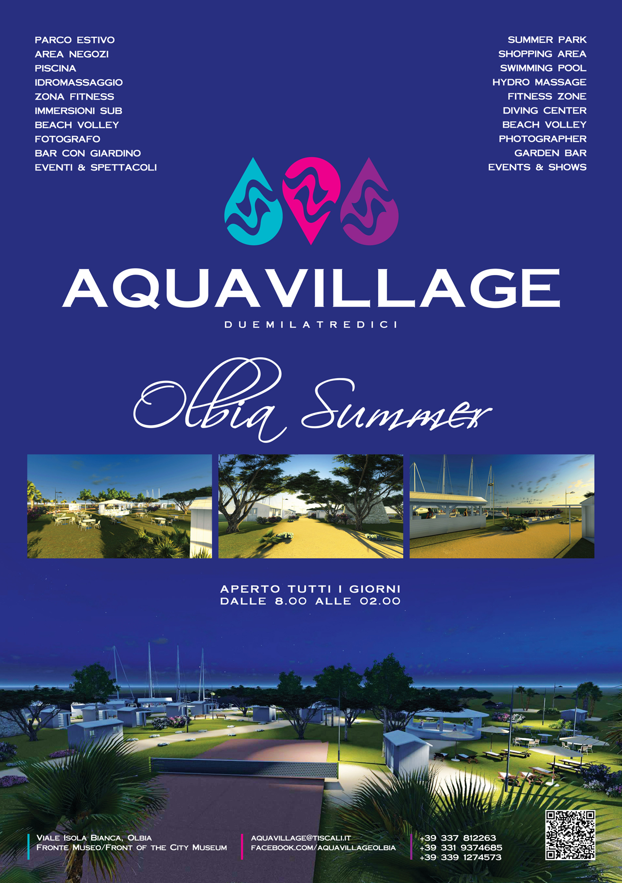Apre a Olbia l'Aquavilage: un villaggio del divertimento nel cuore della città