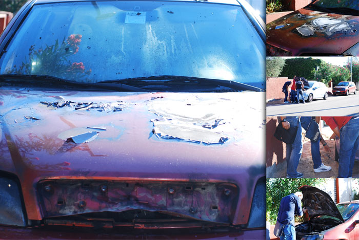 Olbia, notte di attentati incendiari: a fuoco 2 auto in via Ghiberti