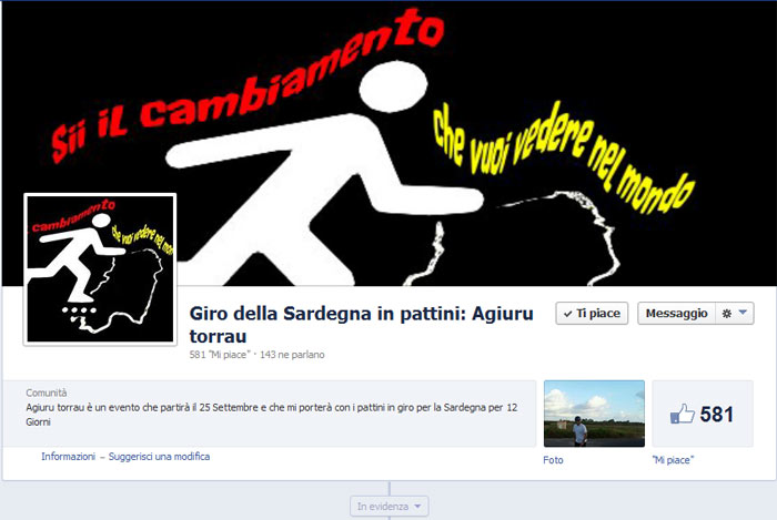Parte il Giro della Sardegna coi rollerblade: l'avvenura del dottor Giancarlo Labate