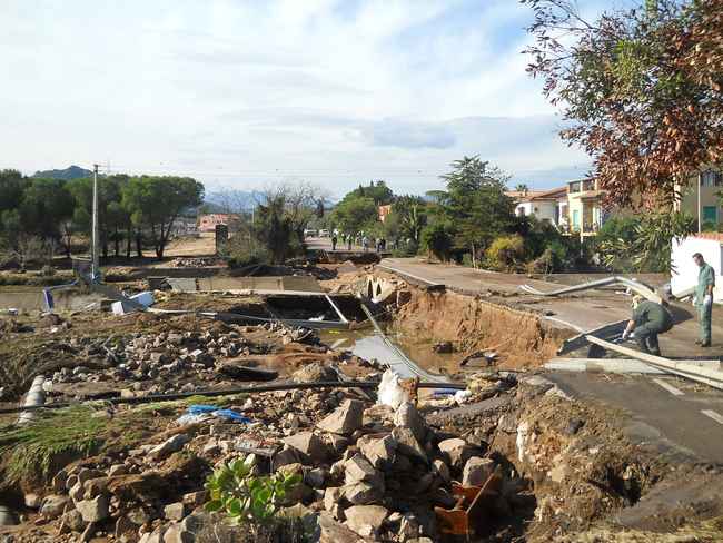 Alluvione, riaperto il ponte di via Vittorio Veneto