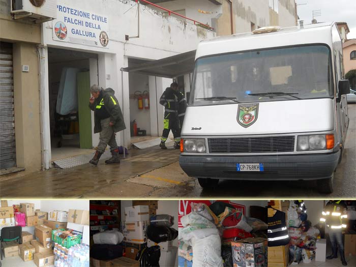 Olbia, Falchi della Gallura: abbiamo materiale da donare