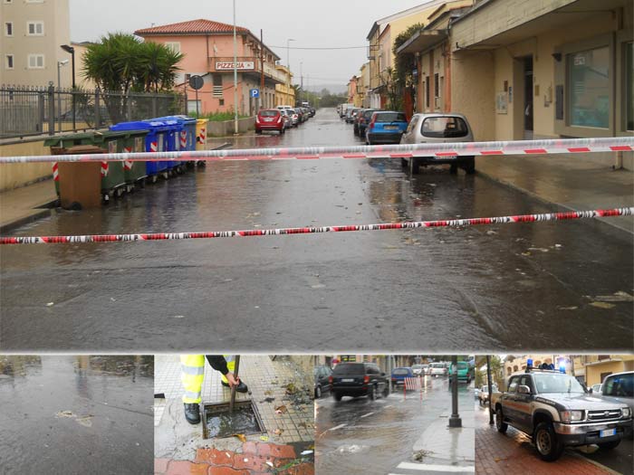 Olbia, pioggia a catinelle e soliti problemi