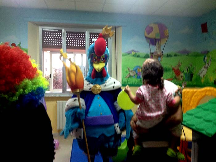 Carnevale Tempiese, Frisgiola incontra i bambini del Reparto Pediatria di Tempio