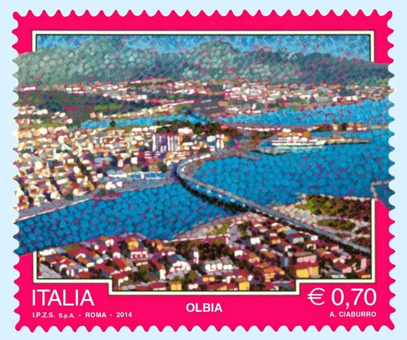 Olbia, francobollo speciale per la porta della Sardegna