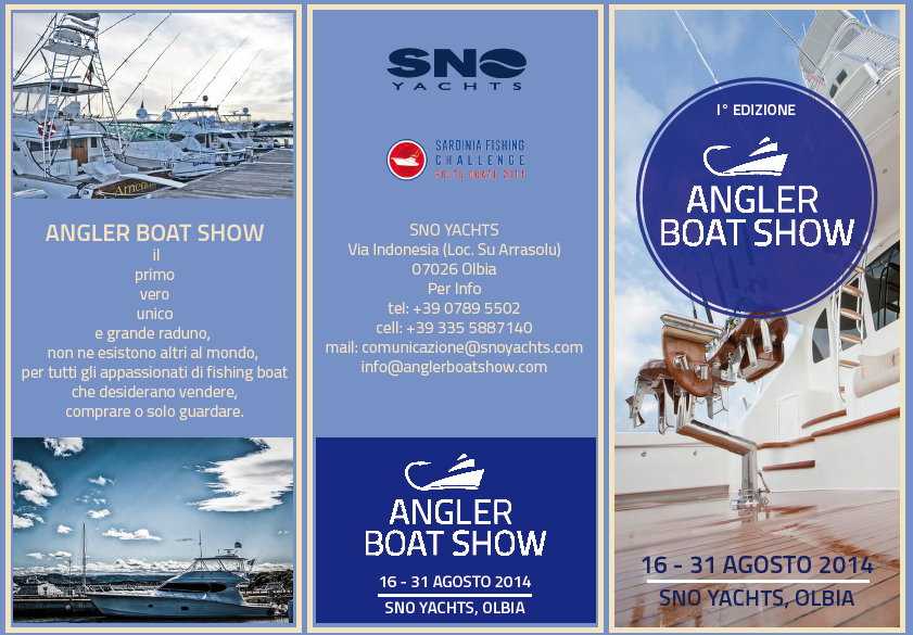 Olbia, nautica. Arriva la Angler Boat Show all'SNO