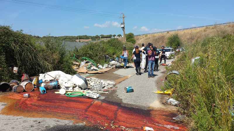 Olbia, disastro ambientale in via Conca Onica: 100 m di discarica