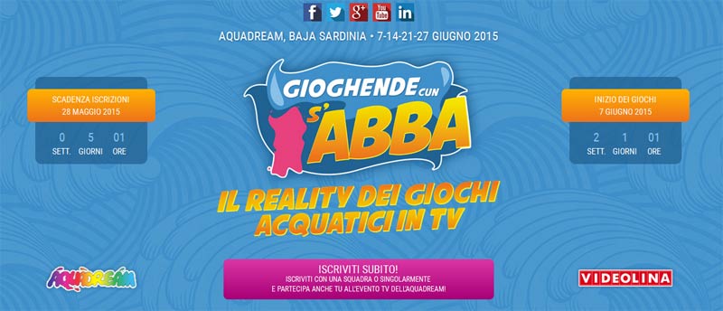 L'Aquadream re dell'Estate: arriva Gioghende cun s'Abba!!