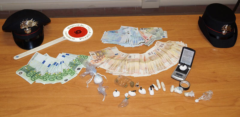 Droga. Arrestato 35enne ad Olbia con 8000 € in contanti