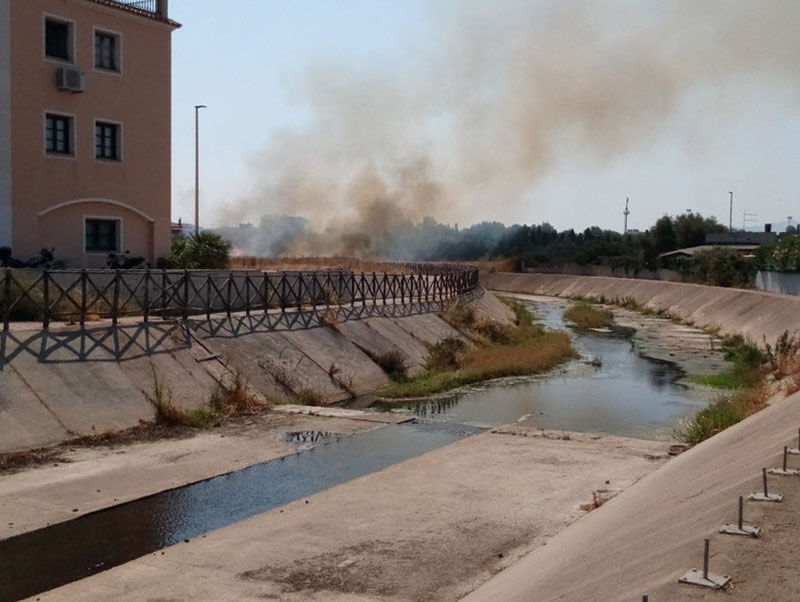 Incendio in via Veronese: intervengono i VVFF olbiesi