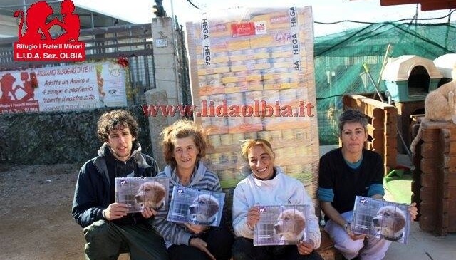 Olbia: tanti aiuti per i cuccioli della Lida, salvati grazie ad un'associazione tedesca.