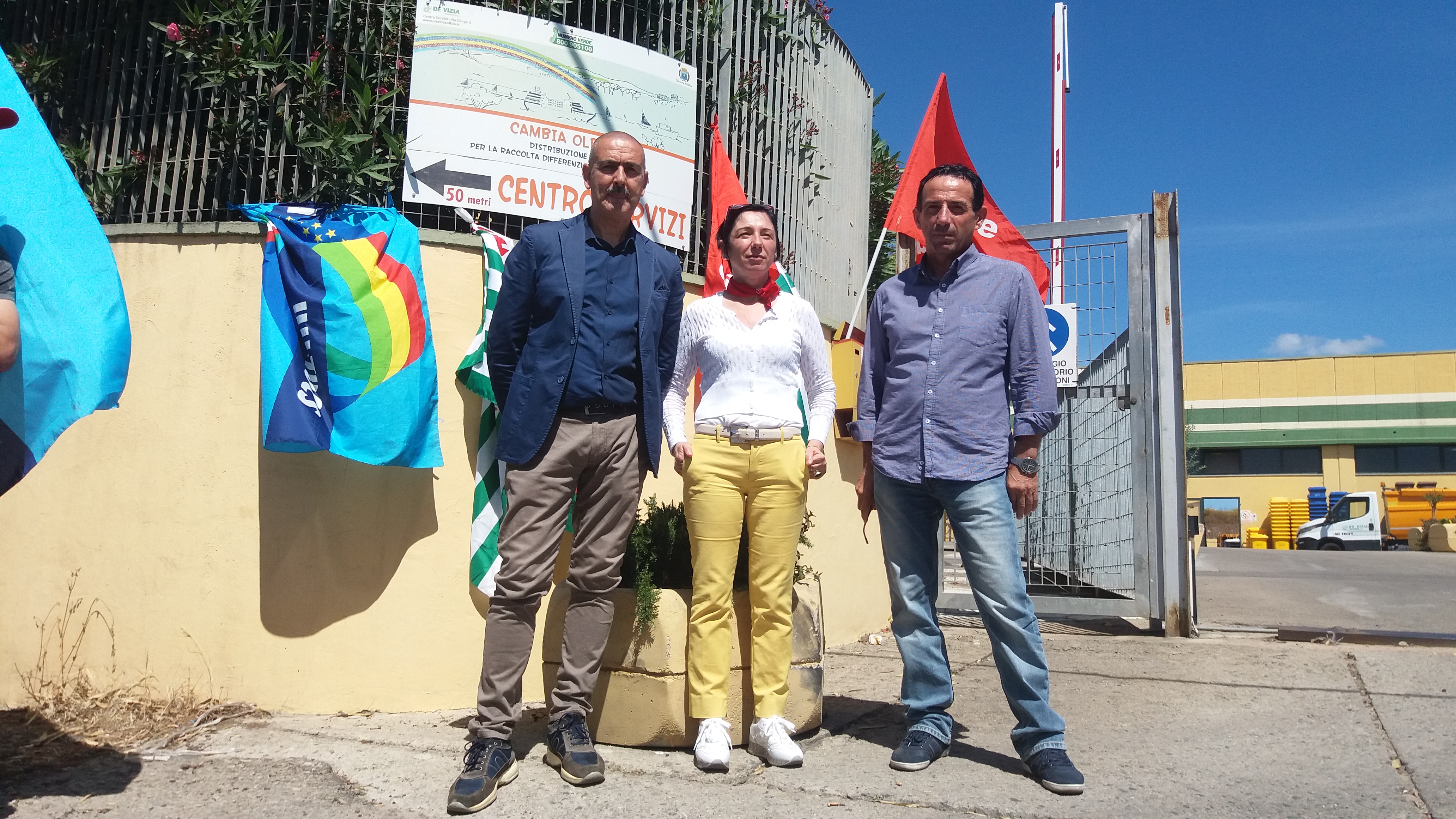 Olbia: successo per lo sciopero nazionale degli operatori ecologici