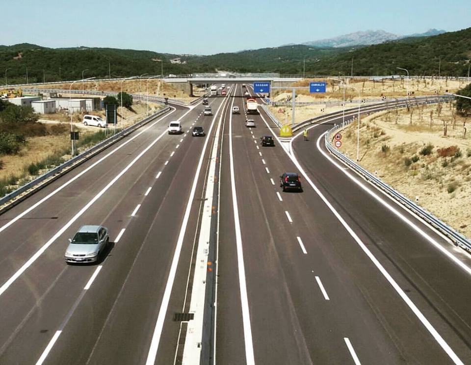 Olbia - Sassari: aperto al traffico lo svincolo per Enas