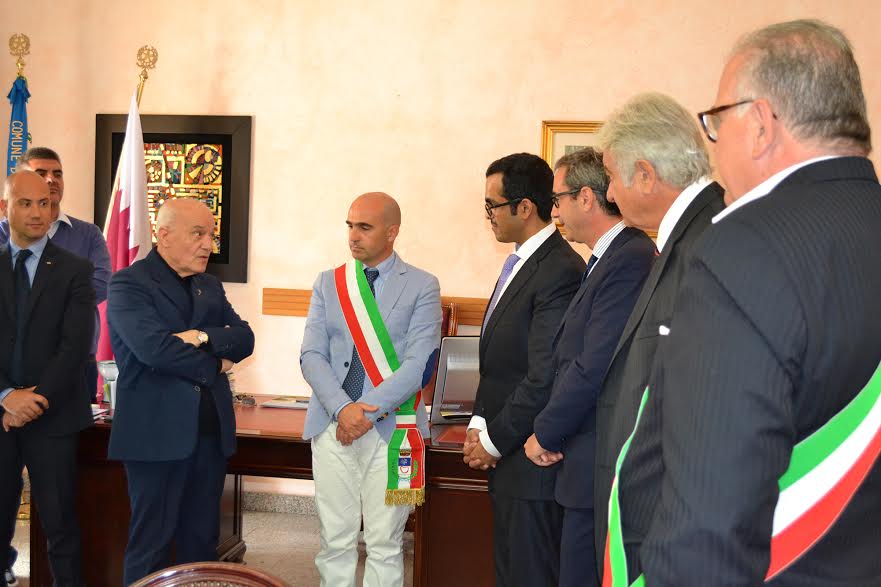 Giovannelli e Ragnedda incontrano lo sceicco Faisal Al Thani