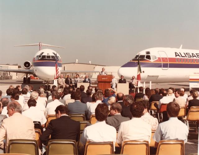 Il primo MD80 della flotta Meridiana termina oggi la sua carriera