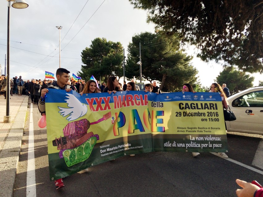 In migliaia a Cagliari per la XXX Marcia della Pace