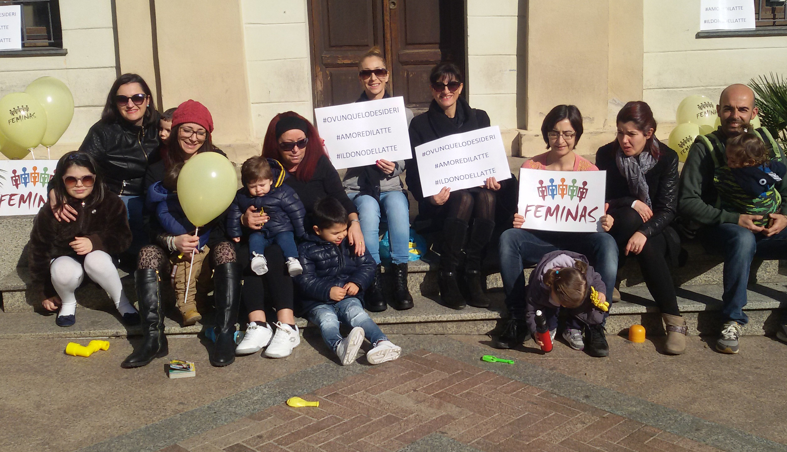 Olbia, sit-in in favore dell'allattamento al seno: le dichiarazioni di Lidia Fancello