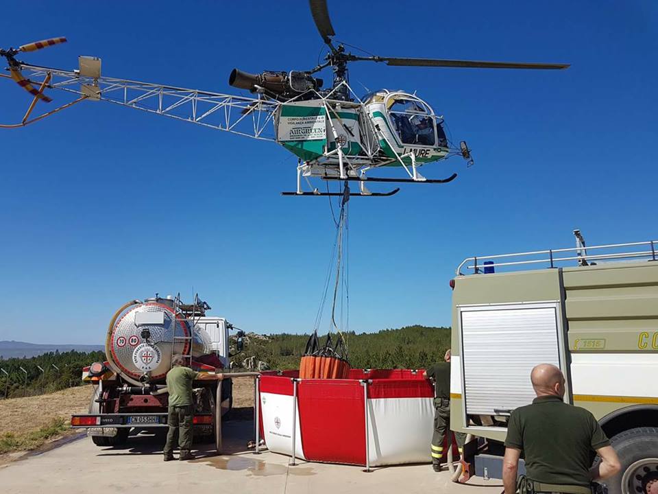 Sardegna, antincendio: potenziamento con 11 elicotteri